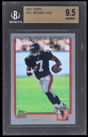 2001 Topps Michael Vick BGS 9.5 RC