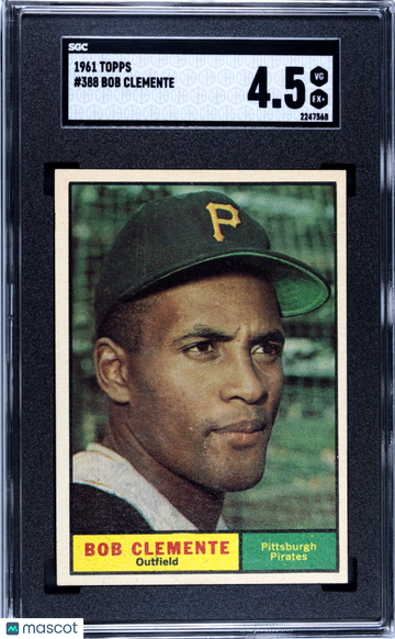 1961 Topps Bob Clemente #388 SGC 4.5