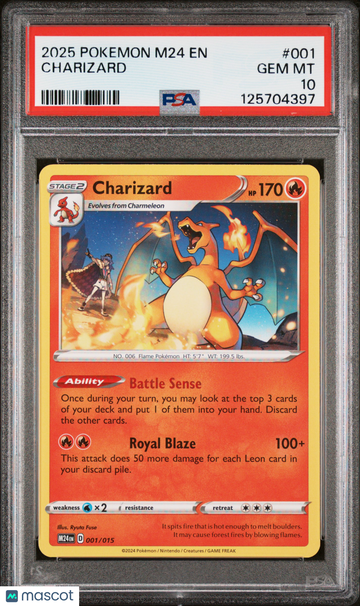 2025 Pokemon M24 EN-Mcdonald's Collection Charizard PSA 10 #001