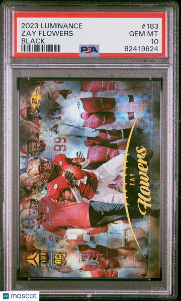 2023 Panini Luminance Zay Flowers #183 Black PSA 10