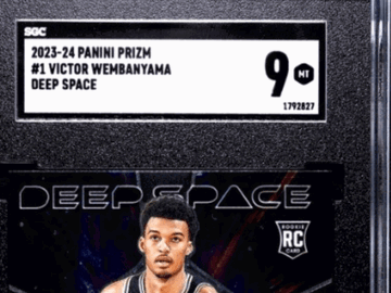 2023-24 Panini Prizm Victor Wembanyama #1 Deep Space RC SGC 9