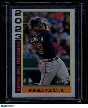 2025 Topps Heritage Ronald Acuña Jr. #TTY-24 Through the Years Holographic