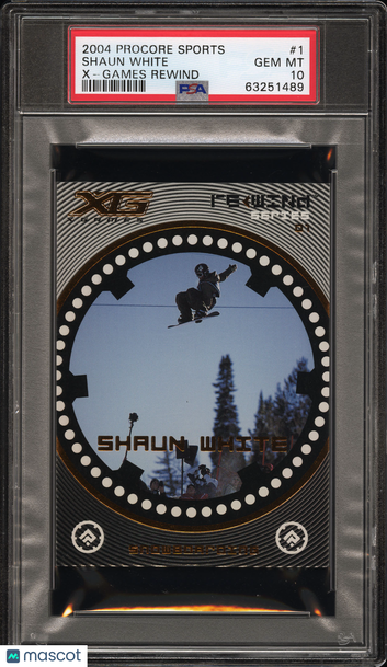 2004 Procore Sports X-Games Rewind Shaun White #1 Rookie PSA 10