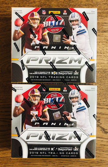 (2) Box Lot - 2019 Panini Prizm Football First Off The Line Premium Edition