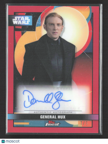 2018 Topps Star Wars Finest Domhnall Gleeson Authentic Autograph #FA-DG