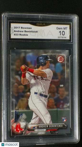 2017 Bowman Andrew Benintendi #23 Rookie RC PGA 10