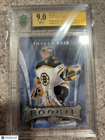 2007-08 Upper Deck Artifacts Tuukka Rask Rookie MNT 9