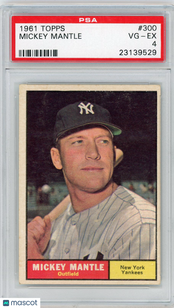 1961 Topps Mickey Mantle #300 PSA 4