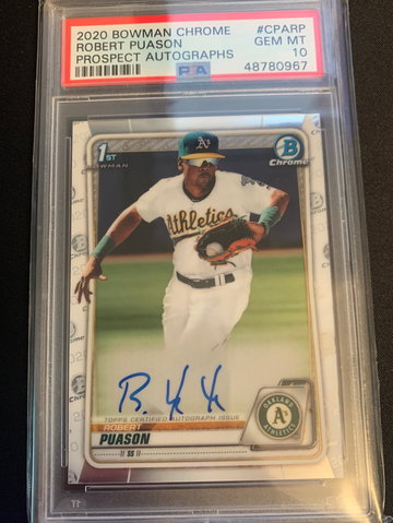 2020 Bowman Chrome Robert Puason PSA 10 