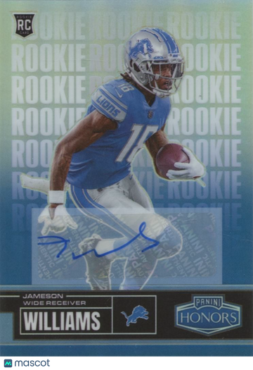 2022 Jameson Williams Rookie Panini Authentic