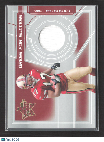 2006 Donruss Playoff Rookies & Stars Dress for Success Brandon Williams #DS-8 Event-Worn Jersey