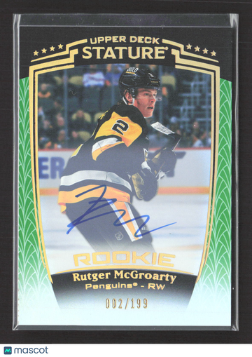 2025 Upper Deck Stature Rutger McGroarty #39 Green /199
