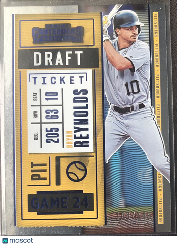 Bryan Reynolds 2020 Panini Contenders  #69 Blue Draft Ticket #106/149 Pittsburgh