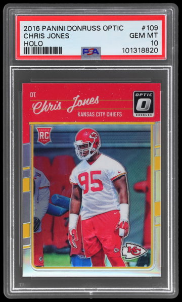 2016 Donruss Optic Chris Jones Holo PSA 10 RC