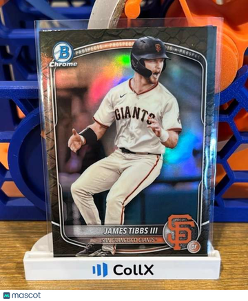 2025 Bowman - Chrome Prospects Reptilian Refractor James Tibbs III #BCP-39