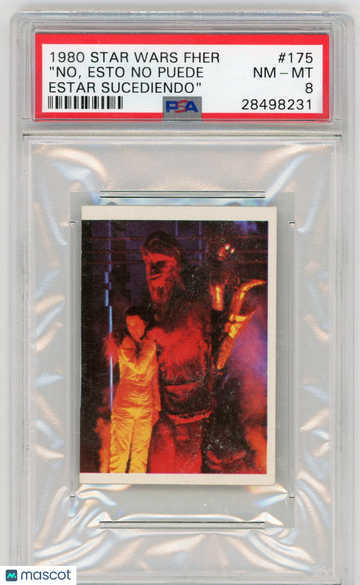 1980 Star Wars Fher "no, Esto No Puede Estar Sucediendo" #175 PSA 8