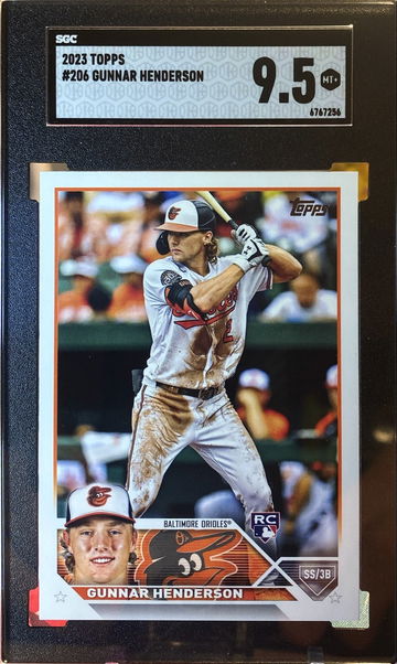 2023 Topps Series 1 Gunnar Henderson Rookie Card SGC 9.5