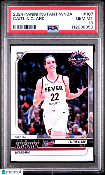 2024 Panini Instant WNBA Caitlin Clark #107 PSA 10