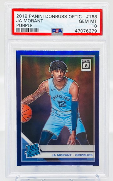 Ja Morant Optic Purple Holo RC PSA 10