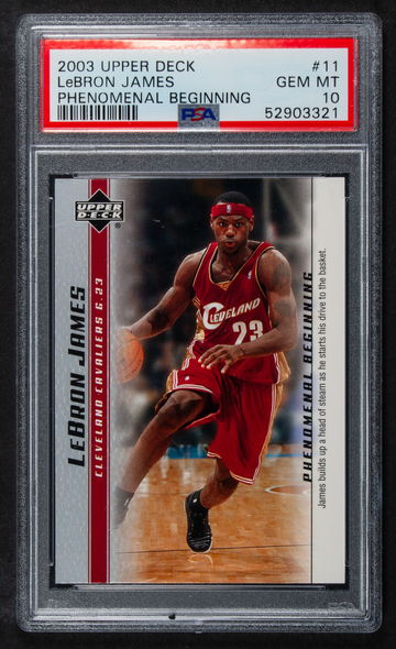2003 LeBron James Upper Deck  Phenomenal Beginnings  #11  PSA 10