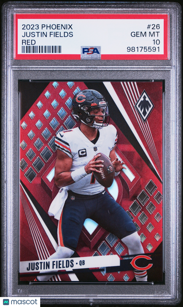 2023 Panini Phoenix Justin Fields #26 Red SN PSA 10 Chicago Bears