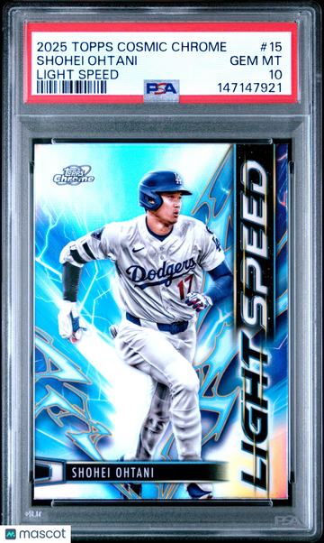 2025 Topps Cosmic Chrome Light Speed Shohei Ohtani #15 PSA 10