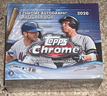 2020 Topps Chrome Baseball Jumbo Hobby Box