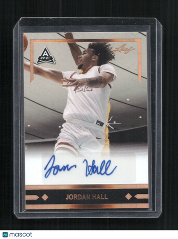 2021-22 Leaf Memories - 1991 Base Autographs Bronze Jordan Hall #GLR-JH1 AU