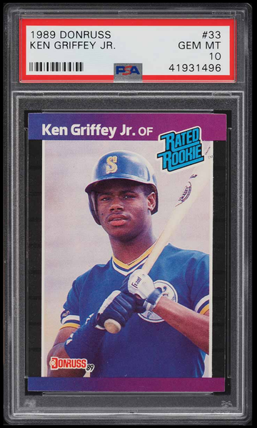 Ken Griffey Jr. 1989 Donruss ROOKIE #33 PSA 10