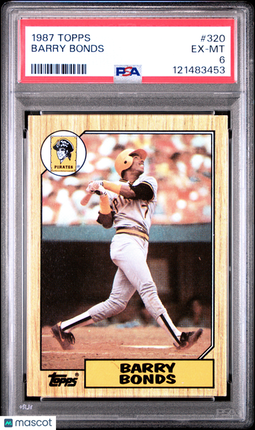 1987 Topps Barry Bonds #320 PSA 6
