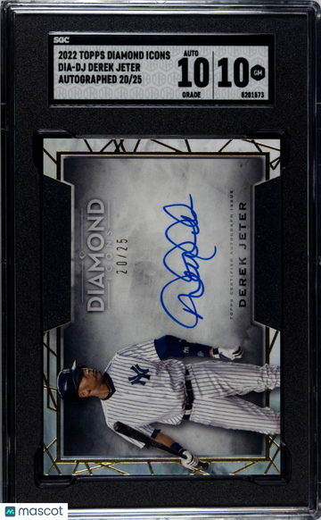 2022 Topps Diamond Icons Derek Jeter #DIA-DJ Autograph SGC 10 Auto 10
