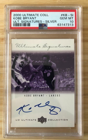 2000 Kobe Bryant Ultimate Collection Silver /75 PSA 10 Auto