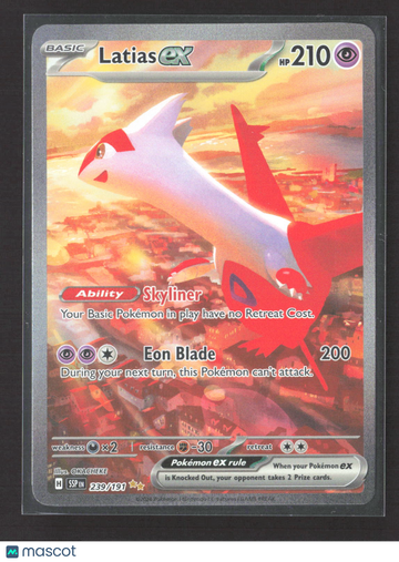 2023 Pokemon 151 Latias EX Holo Secret Rare #239/191