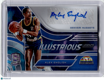 2021 Panini Spectra Illustrious Legends Basketball—Alex English #IL-ALX Prizm —Very Good