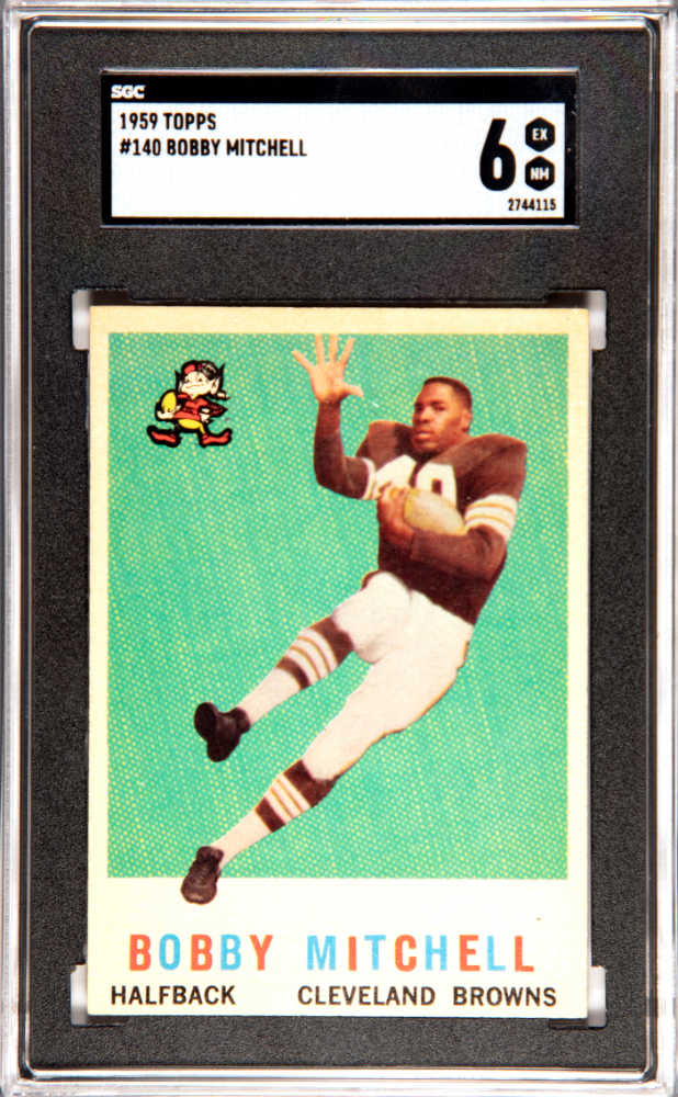 1959 Topps Football Bobby Mitchell #140 SGC 6 EXMT