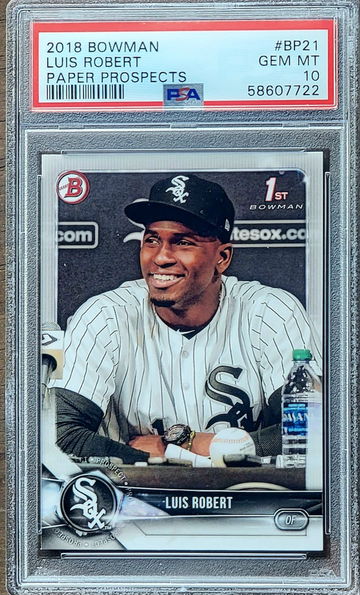 2018 LUIS ROBERT Topps Bowman 1st Paper Prospects PSA 10 Rookie RC #BP21 
