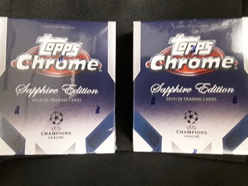 2020 Topps Chrome UEFA Sapphire Edition 2 Boxes