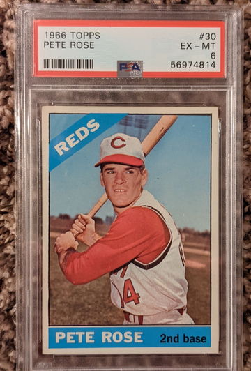1966 Topps Pete Rose PSA 6 Centered