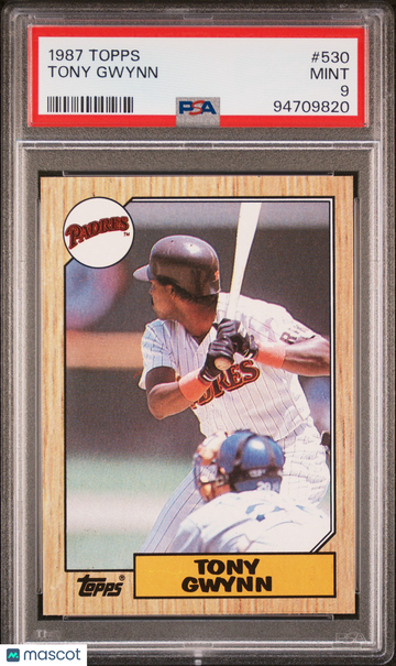 1987 Topps Tony Gwynn #530 HOF GOAT!!! PSA 9