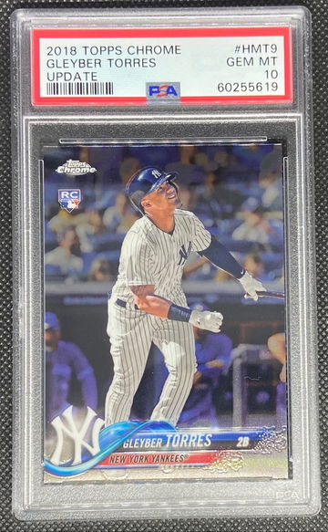 2018 Topps Chrome Update #HMT9 Gleyber Torres RC Yankees PSA 10