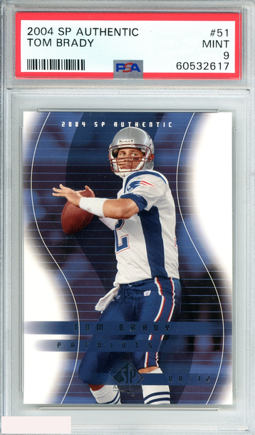 2004 SP AUTHENTIC TOM BRADY #51 NEW ENGLAND PATRIOTS PSA 9 MINT