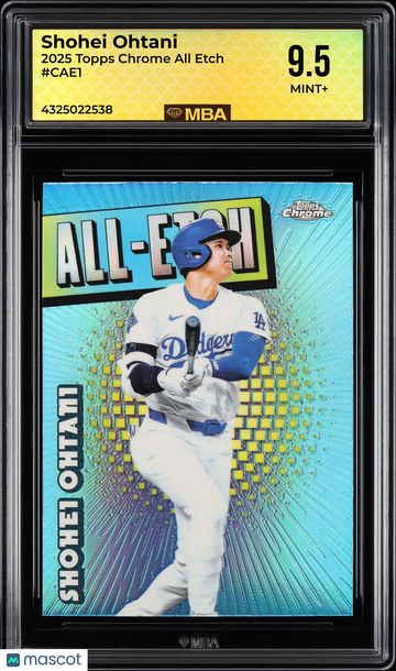 2025 Topps Chrome All Etch Shohei Ohtani #CAE1 MBA 9.5