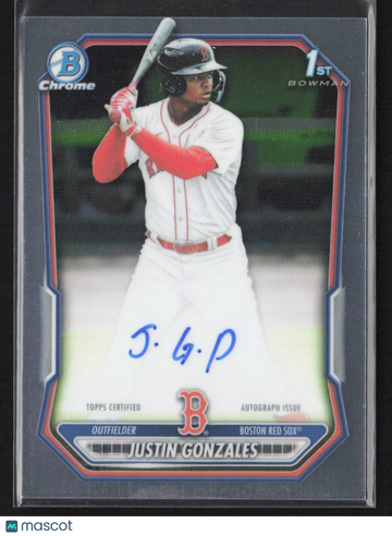 2026 Bowman Chrome Justin Gonzales #CPA-JG 1st Bowman