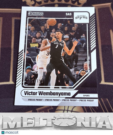 2024-25 Donruss Victor Wembanyama #6 Press Proof Purple SN
