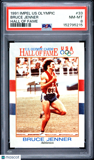 1991 Impel Us Olympic Hall Of Fame Bruce Jenner #33 PSA 8