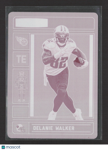 2017 Panini Plates & Patches Delanie Walker #25 Magenta Printing /1 Printing Plate