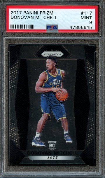 2017 Panini Prizm Donovan Mitchell PSA 9