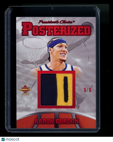 2023 President's Choice Solitaire 2.0 Update Posterized Aaron Gordon /1 Game-used warm-up pants memorabilia patch