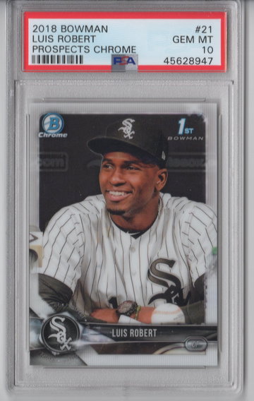 2018 Bowman Chrome Prospects Luis Robert PSA 10