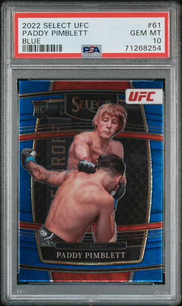 2022 Panini Select UFC Concourse Blue Paddy Pimblett #61 PSA 10